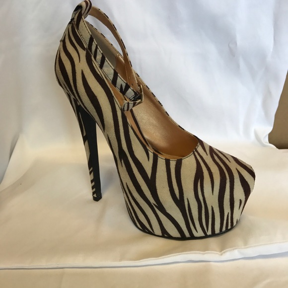 Freddy Louis platform shoe in zebra print - Picture 3 of 3
